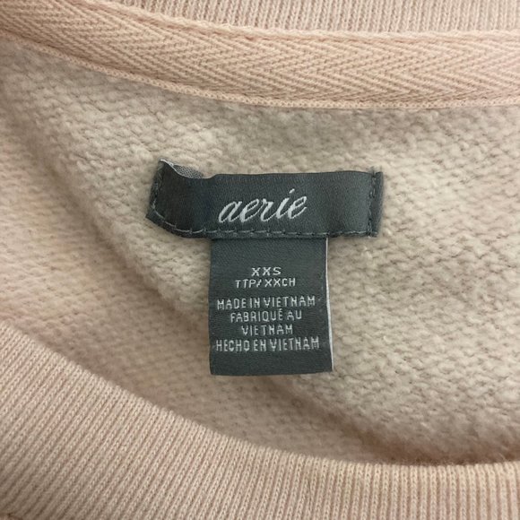 Aerie Light Pink Balloon Sleeves Sweater -XXS - Picture 4 of 4